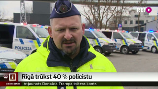 Rīgā trūkst 40 % policistu