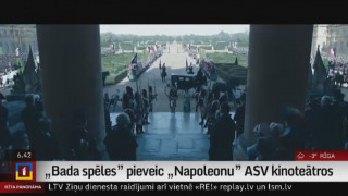 "Bada spēles" pieveic "Napoleonu" ASV kinoteātros