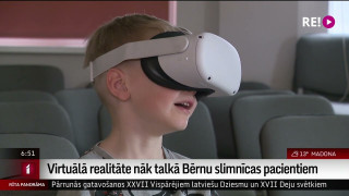 Virtuālā realitāte nāk talkā Bērnu slimnīcas pacientiem