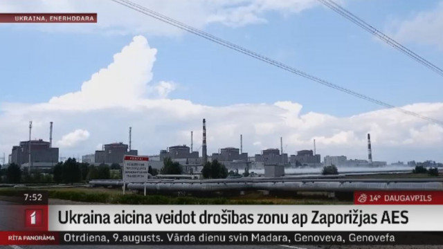 Ukraina aicina veidot drošības zonu ap Zaporižjas  AES