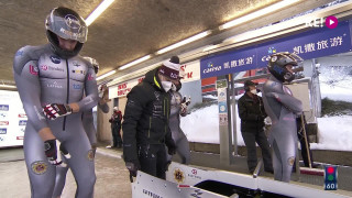 Pasaules kausa bobslejā četriniekiem 2.posms. Dāvja Kaufmaņa 2.brauciens