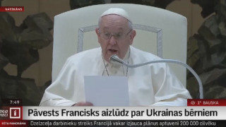 Pāvests Francisks aizlūdz par Ukrainas bērniem