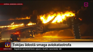 Tokijas lidostā smaga aviokatastrofa