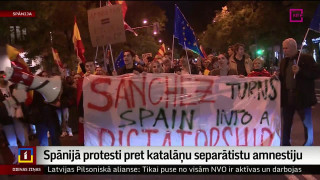 Spānijā protesti pret katalāņu separātistu amnestiju