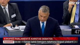Eiropas Parlamentā karstas debates