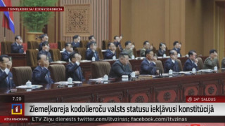 Ziemeļkoreja kodolieroču valsts statusu iekļāvusi konstitūcijā
