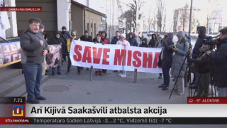 Arī Kijivā Saakašvili atbalsta akcija