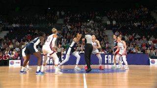 Eiropas čempionāta atlases spēle basketbolā sievietēm Francija – Latvija