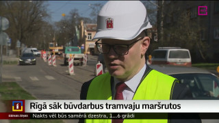 Rīgā sāk būvdarbus tramvaju maršrutos