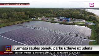 Jūrmalā saules paneļu parku uzbūvē uz ūdens