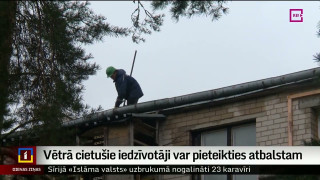 Vētrā cietušie iedzīvotāji var pieteikties atbalstam