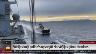 Vācijas kuģi palīdzēs apsargāt Norvēģijas gāzes atradnes