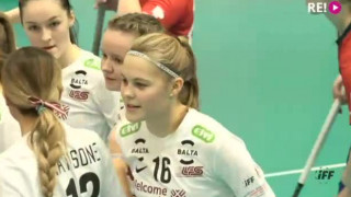Pasaules čempionāts florbolā sievietēm. Astotdaļfināls. Latvija - Norvēģija. 1 : 0