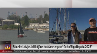 Sākusies Latvijas lielākā jūras burāšanas regate "Gulf of Riga Regatta"