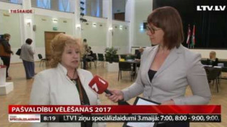 LTV tiešraide no vēlēšanu iecirkņa Liepājā. Izvēlies nākotni!