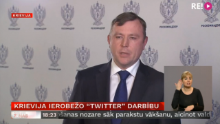 Krievija ierobežo "Twitter" darbību