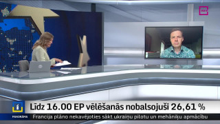 Līdz 16.00 EP vēlēšanās nobalsojuši 26,61 %