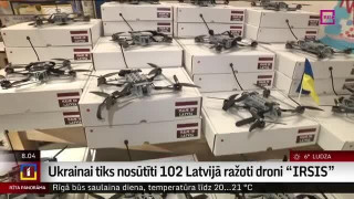 Ukrainai tiks nosūtīti 103 Latvijā ražoti droni "IRSIS"