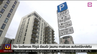 No šodienas Rīgā daudz jaunu maksas autostāvvietu