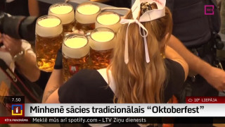 Minhenē sācies tradicionālais "Oktoberfest"