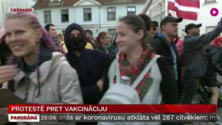 Protestē pret vakcināciju