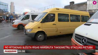 No rītdienas slēgta Rīgas maršruta taksometru stacijas pietura