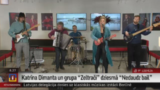 Katrīna Dimanta un grupa "Zeltrači" dziesmā "Nedaudz bail"
