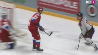 Euro Hockey Challenge. Latvija - Krievija 1:0. Mārtiņš Dzierkals