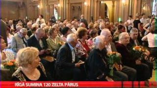 Rīgā sumina 120 zelta pārus