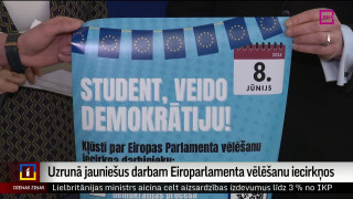 Uzrunā jauniešus darbam Eiroparlamenta vēlēšanu iecirkņos