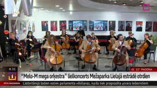 "Melo-M mega orķestra" lielkoncerts Mežaparka Lielajā estrādē otrdien