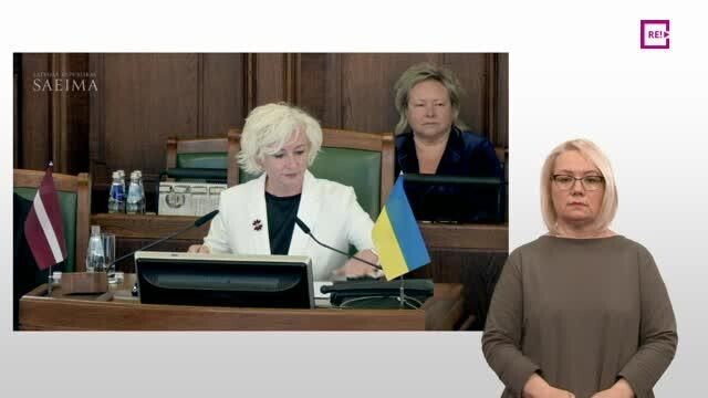Zīmju valodā. Latvijas Republikas neatkarības atjaunošanas gadadienai veltīta Saeimas svinīgā sēde