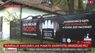 Rumānijā vakcinācijas punkts iekārtots Drakulas pilī
