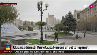 Ukrainas dienesti: Krievi laupa Hersonā un vēl to nepamet
