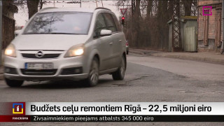 Ceļu remontiem Rīgā plāno atvēlēt 22,5 miljonus eiro