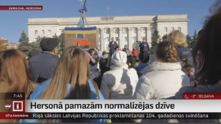 Hersonā pamazām normalizējas dzīve