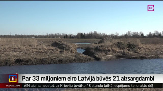Par 33 miljoniem eiro Latvijā būvēs 21 aizsargdambi