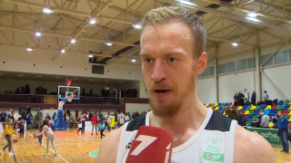 Latvijas-Igaunijas basketbola līga. BK «Ogre» – «VEF Rīga». Roberts Freimanis
