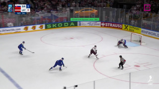 Pasaules hokeja čempionāta spēle Slovākija - Latvija 1:1