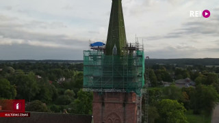 Atjauno Kuldīgas Svētās Annas baznīcas torni