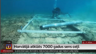 Horvātijā zem ūdens atklāts 7000 gadus sens ceļš