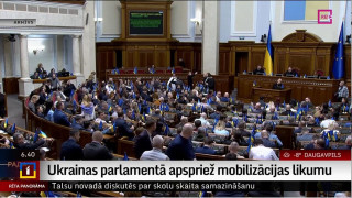 Ukrainas parlamentā apspriež mobilizācijas likumu