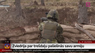 Zviedrija par trešdaļu palielinās savu armiju