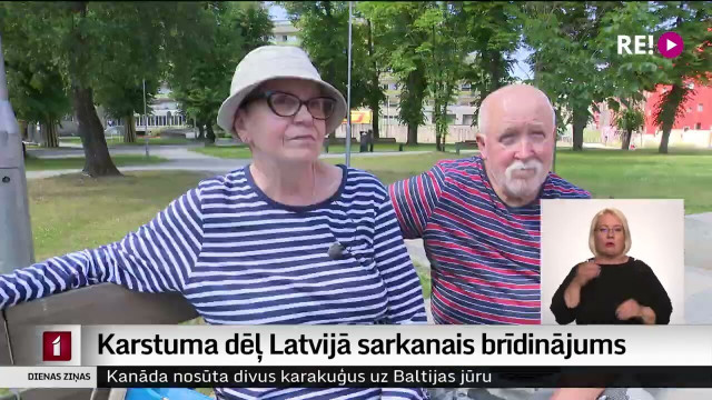 Karstuma dēļ Latvijā sarkanais brīdinājums