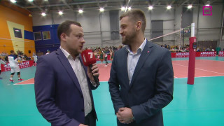 Latvijas Kausa fināls volejbolā vīriešiem. Intervija ar Arni Tunti