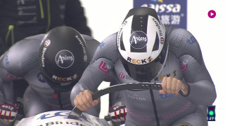 Pasaules kausa 7.posms bobslejā četriniekiem. Oskara Ķibermaņa 2.brauciens