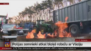 Polijas zemnieki atkal bloķē robežu ar Vāciju