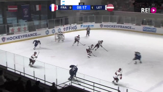 Pārbaudes spēle hokejā Francija-Latvija 0:2