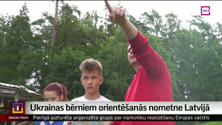 Ukrainas bērniem orientēšanās nometne Latvijā