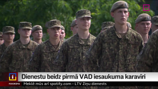 Dienestu beidz pirmā VAD iesaukuma karavīri